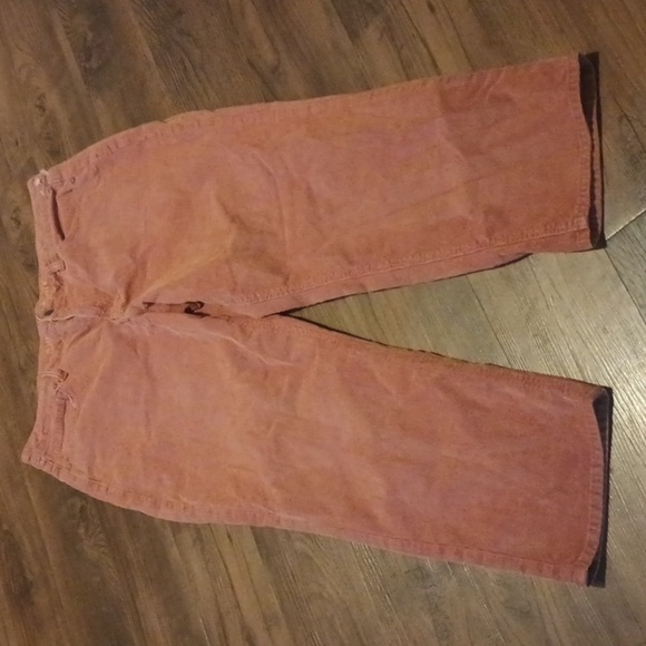 American Eagle Clay Brown Corduroy High Waisted Straight Leg Mom Jeans A37 - Picture 1 of 8